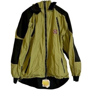 Vintage Y2K 90s Dr. Ned Limbo Snowboarding Ski Jacket Coat‎ XL Green Hooded KC